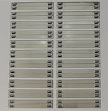 Stainless Steel tag 316 75mm x 7mm x .5mm ON CARD for CAB FLATBED LASER 220 tags