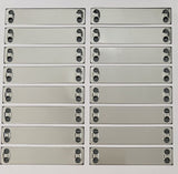 Stainless Steel tag 316 90mm x 19mm x .5mm ON CARD for CAB FLATBED LASER 80 tags