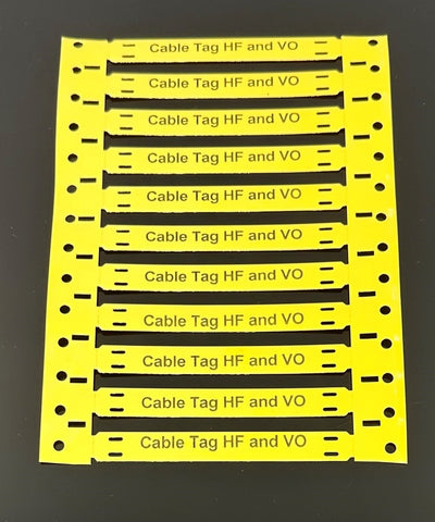 Smart Cable Tag 90 x 10 Plastic, Slotted, Halogens free, Flame Retardant, Yellow, Printed