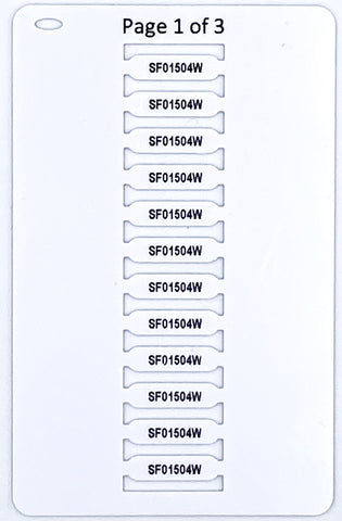 Smartmark® Ferrule Wire Marker White 15mm x 4mm PRINTED