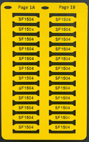 Smartmark Ferrule Wire Marker Yellow 15mm x 4mm PRINTED