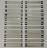 Stainless Steel tag 316 75mm x 7mm x .5mm ON CARD for CAB FLATBED LASER 2200 tags