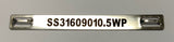 Stainless Steel tag 316 90mm x 10mm x .5mm ON CARD for CAB FLATBED LASER 1400 tags