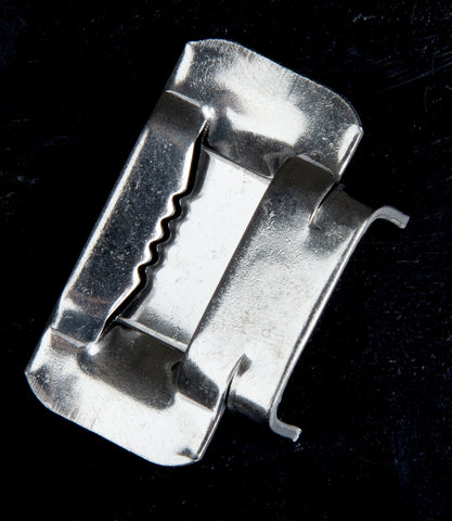 Stainless Steel toothed buckle 19mm x 1.7mm
