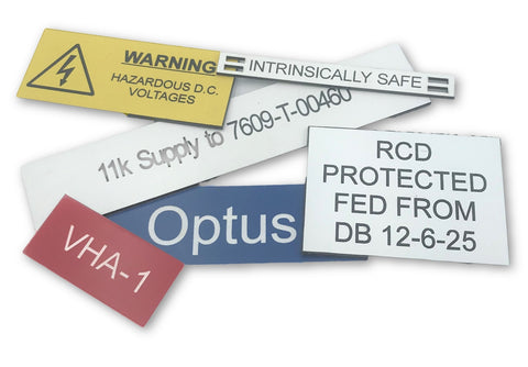 Bespoke Engraved Plate SmartLaze™ "Traffolyte" Labels and Tags