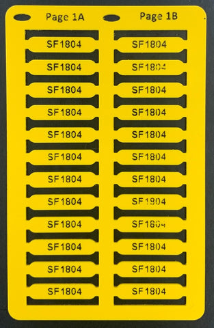 Ferrule Tag / Core Marker Yellow Smartmark® 18mm x 4mm (1200)