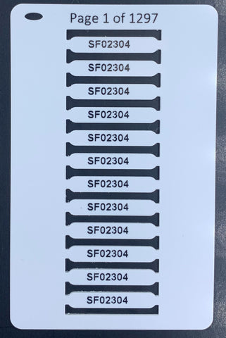 Smartmark® Ferrule Wire Marker White 23mm x 4mm PRINTED