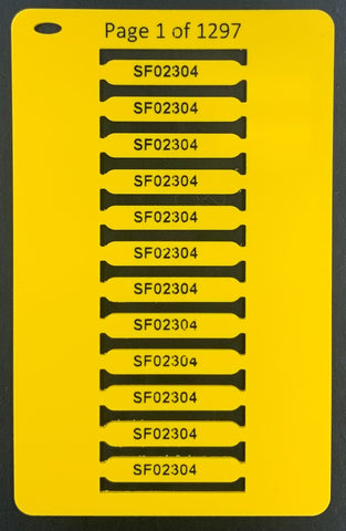 Smartmark® Ferrule Wire Marker Yellow 23mm x 4mm PRINTED