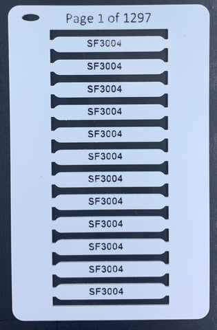 Smartmark® Ferrule Wire Marker White 30mm x 4mm PRINTED
