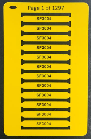 Smartmark® Ferrule Wire Marker Yellow 30mm x 4mm PRINTED