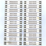 Stainless Steel tag 316 75mm x 7mm x .5mm ON CARD for CAB FLATBED LASER 2200 tags