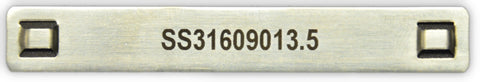 Stainless Steel tag 316 90mm x 13mm x  .5mm