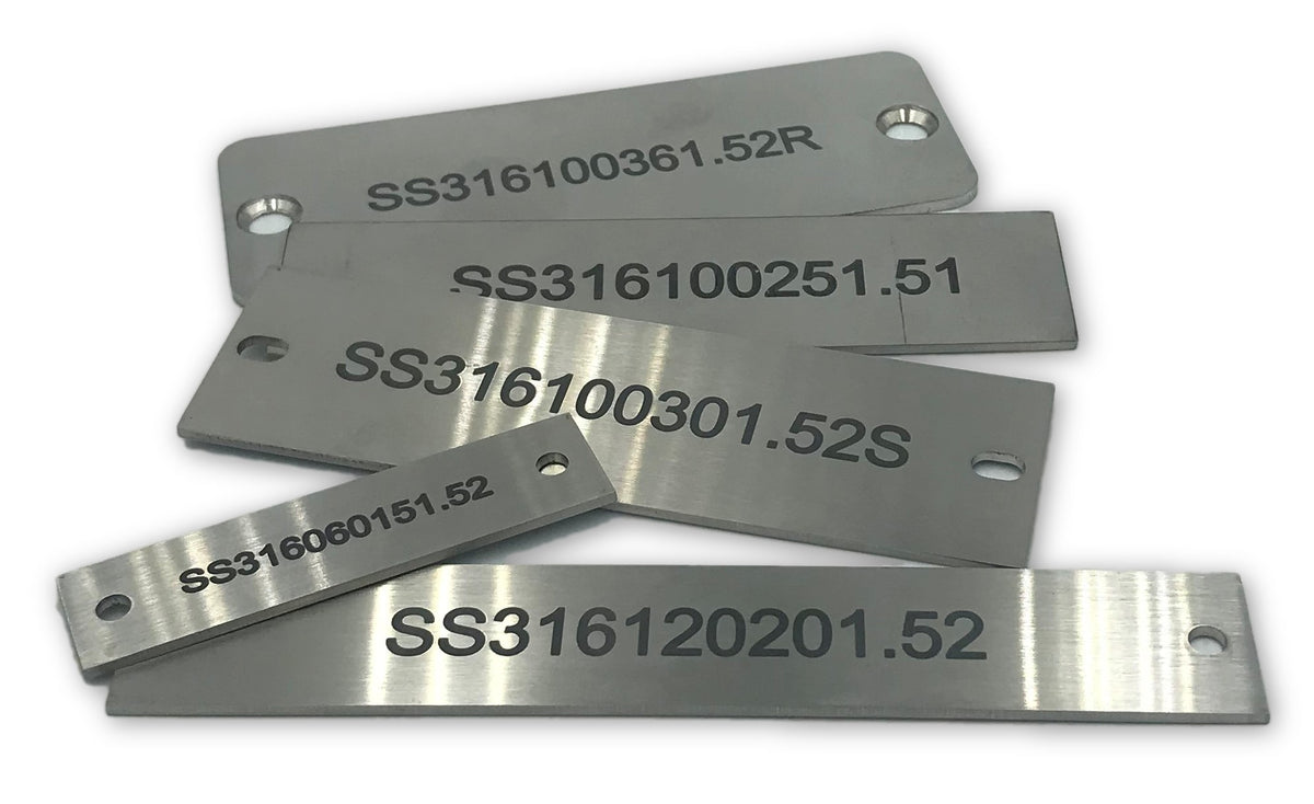 Custom Printed Stainless Steel Labels – Wiremarkers™ Australia