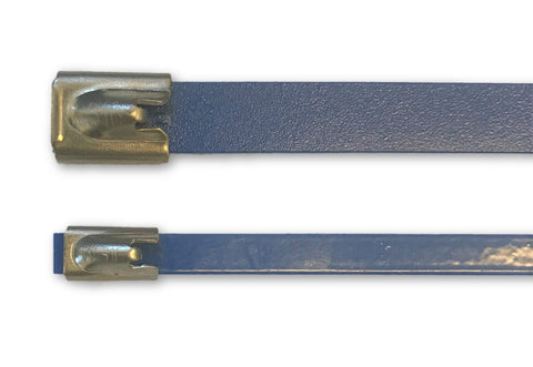 Cable Tie Stainless Steel Grade 316 Coated Blue 7.9mm x 350mm