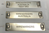Stainless Steel tag 316 90mm x 19mm x .5mm 4.6mm slot ON ROLL for CAB LM+ LASER 1020 tags