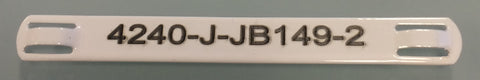 Coloured Stainless Steel cable tag printed .5mm thick 7.9mm slot