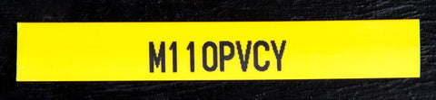 Heatshrink PVC Flat Yellow 10mm