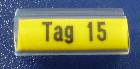 4.2mm flat PVC yellow ferrule tag