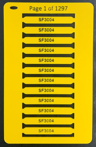 Ferrule Tag / Core Marker Yellow Smartmark 30mm x 4mm (600)