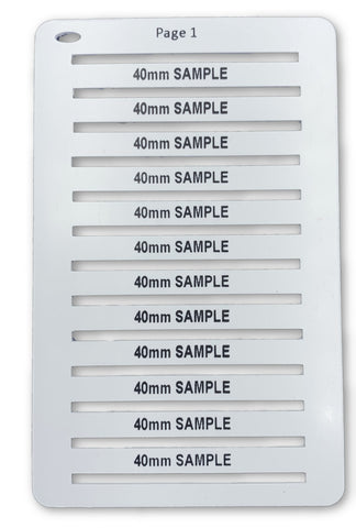 Ferrule Tag / Core Marker White Smartmark 40mm x 4mm (600)